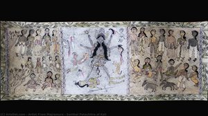Santhal Patachitra Of Kali — Artist From Majramura