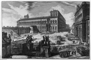View Of The Piazza Di Monte Cavallo — Giovanni Battista Piranesi