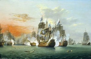 The Battle Of The Saints - — Thomas Luny