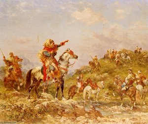 Arab Warriors On Horseback — Georges Washington