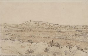 Vue De La Crau (the Plain Of La Crau) — Vincent Willem Van Gogh, Post-impressionism