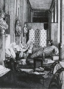 Le Foyer De La Comedie Francaise Pendant Le Siege De Paris — Jacques Joseph Tissot