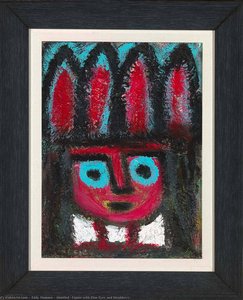 Untitled (figure With Blue Eyes And Headdress) — Eddy Mumma