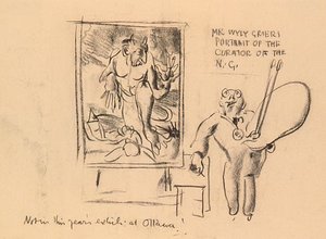 Mr. Wyly Grier's Portrait Of The Curator — Arthur Lismer