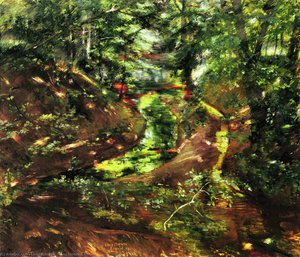 In The Woods Near Bernried — Lovis Corinth, Impressionism
