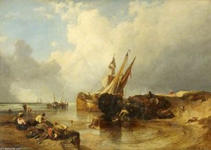 Scene On The Flemish Coast, The Tide Making — Clarkson Frederick Stanfield