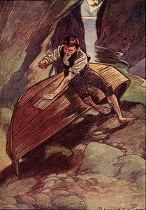 He sometimes hammered at his skiff