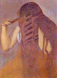 Woman Combing Her Hair — Henri Edmond Cross, Neo-impressionism