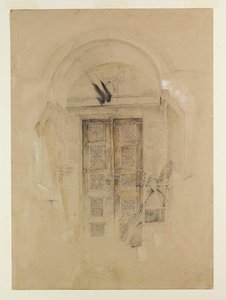 Door To The Church, Monastery Of St. Catherine, Sinai — John Frederick Lewis