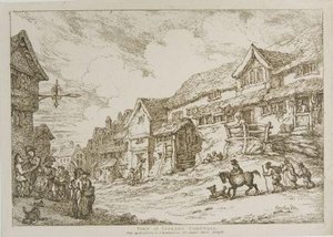 View Of Liskard, Cornwall — Thomas Rowlandson