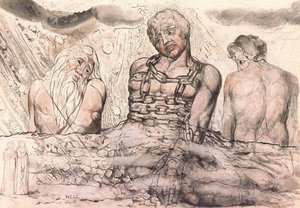 Efialte Y Otros Dos Gigantes — William Blake