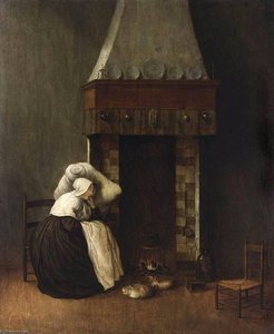 Sleeping Woman (the Convalescent) — Jacobus Vrel