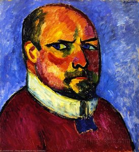 Self-portrait — Alexej Von Jawlensky, Expressionist Art