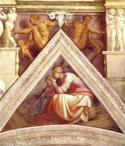 Ancestors Of Christ: Figures (20) — Michelangelo Buonarroti, High Renaissance
