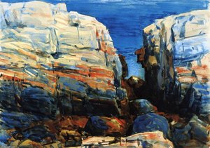The Gorge, Appledore — Frederick Childe Hassam, Impressionism