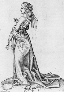 The First Foolish Virgin — Martin Schongauer