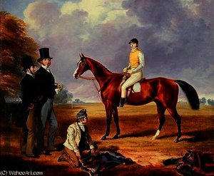 Dr. Fothergill Rowlands of Nantyglo on Tom Llewelyn Brewer's Horse