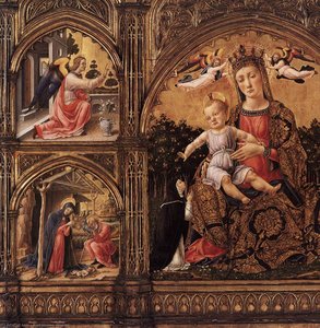 Triptych (detail) — Bartolomeo Vivarini, Venetian Renaissance