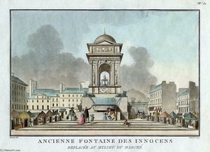 Old Fountain Of The Innocents. Placed In The Middle Of The Market. — Jean-françois Janinet, Neoclassicism