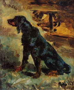 Dun, A Gordon Setter Belonging To Comte Alphonse De Toulouse-lautrec — Henri De Toulouse-lautrec