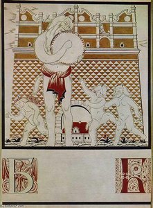 Sheet 'b' From The Album 'ukrainian Alphabet' — Heorhiy Narbut
