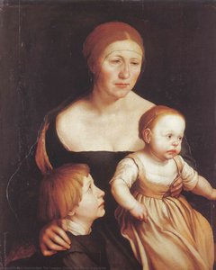 Charity (the Family Of The Artist) — Hans Holbein The Younger