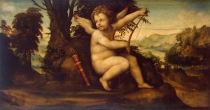 Cupid In A Landscape — Il Sodoma (giovanni Antonio Bazzi), Renaissance Mannerism