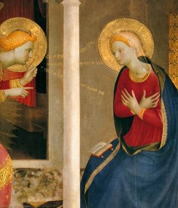 Annunciation (detail) — Fra Angelico, Early Renaissance