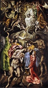 The Baptism Of Christ — El Greco, Mannerist Expression