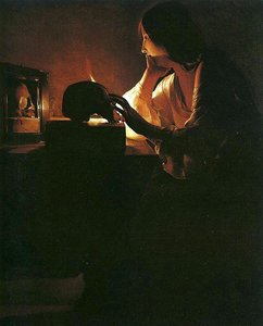 The Repentant Magdalen — Georges De La Tour, Baroque