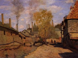 The Robec Stream, Rouen (also Known As Factories At Deville, Near Rouen) — Claude Monet