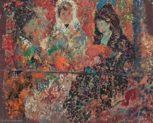 Spanish Women On Balcony — Emilio Grau Sala, Other