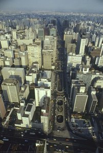 Aerial View Of Paulista Avenue — David Drew Zingg