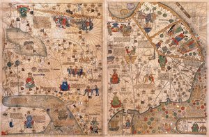 Facsimile Of The Catalan Atlas. Leaves V And Vi — Cresques Abraham