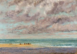Marine Les Equilleurs — Gustave Courbet
