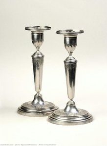 A Pair Of Candlesticks — Johann Sigmund Christeiner