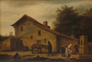 An Inn in the Neighborhood of Nantes, Lambert Doomer, 1640 - 1660