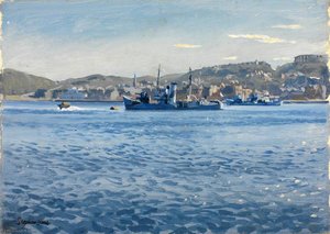 Oban Bay Asdic Trawlers Hms 'paul Rykens' And Hms 'southern Star' — Stephen Bone