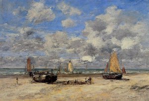 Low Tide At Scheveningen — Eugène Louis Boudin