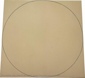 Green Distorted Square-Circle