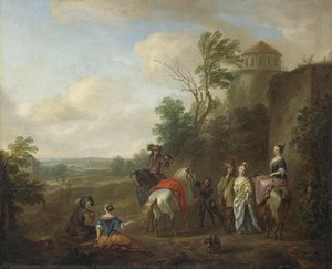 A Hunting Party, Karel Van Falens, 1700 - 1733 — Carel Van Falens