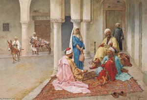 An Afternoon Game Of Backgamm — Giulio Rosati