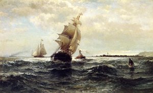Off Atlantic Highlands — Edward Moran