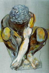 After Michelangelo's 'squatting Child' — Salvador Dalí