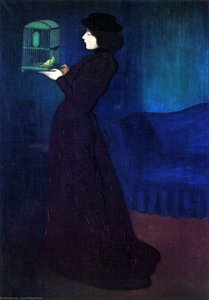 Woman with a Bird Cage