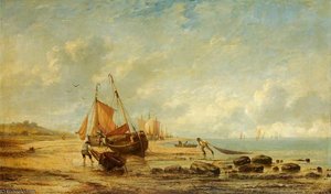 A Shore Scene — John Callow, Romanticism