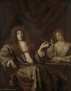 Author Of Theological Works And Dislike Notebooks, With A Lady Of Easy Virtue — Arie De Vois