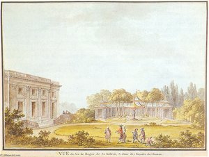 View Game Of Ring, The Gallery And The Facades Of The Castle — Claude Louis Chatelet