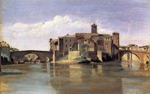 Island Of San Bartolommeo — Jean-baptiste-camille Corot, Realism