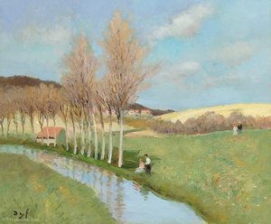The River Of Beynes (ile-de-france), (1982) — Marcel Dyf